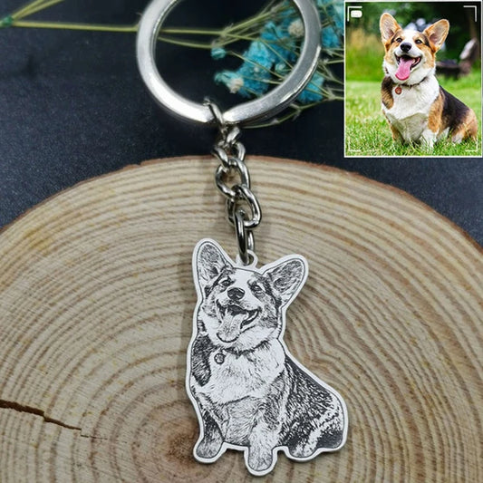 Keychain Stainless Steel Dog Tag Key Chain