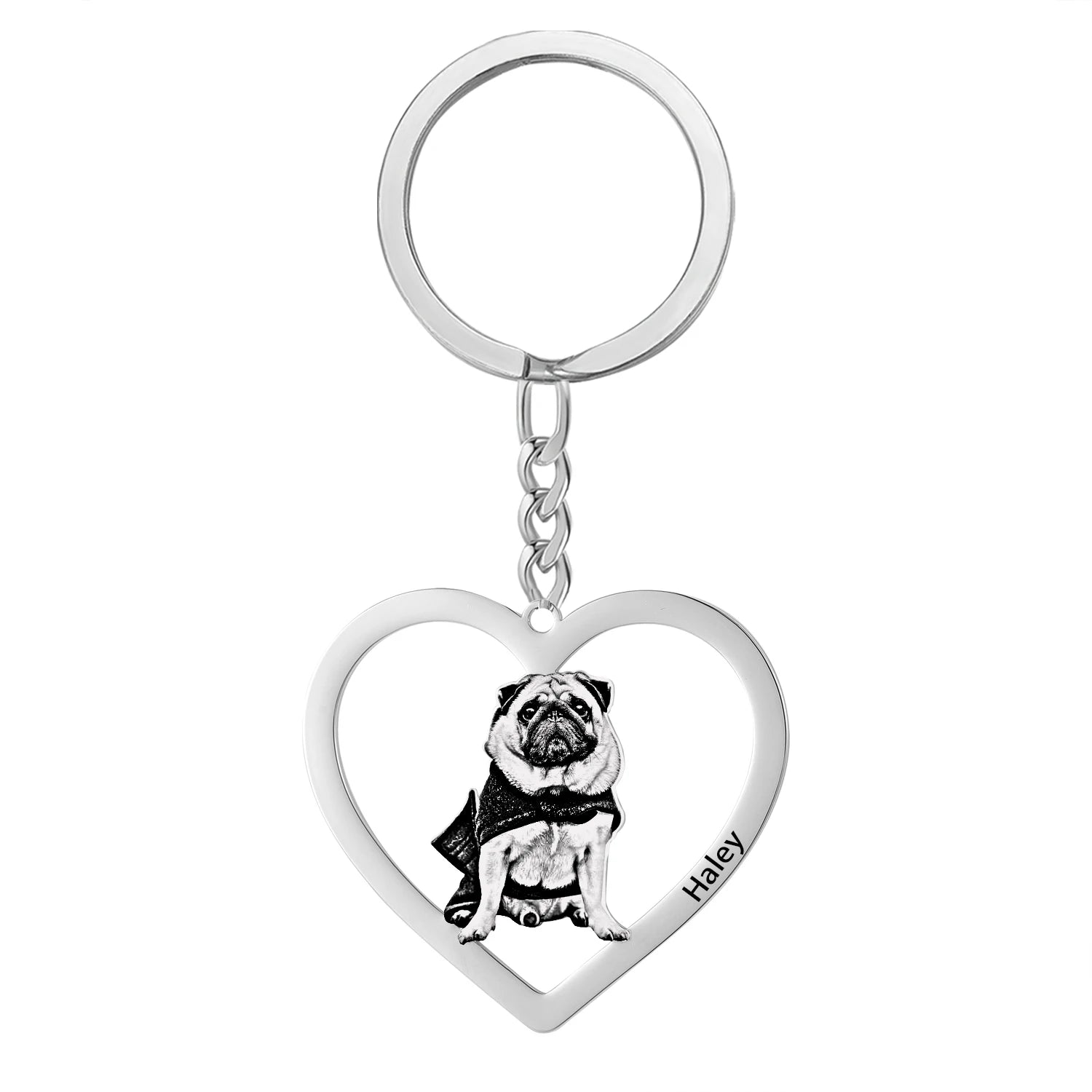 Keychain Stainless Steel Dog Tag Key Chain