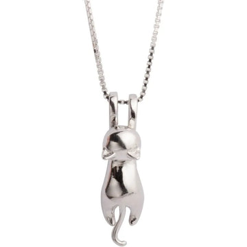 Silver Plated Necklaces for Women Cat Jewelry for Women