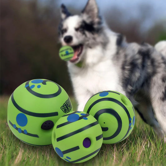 Wobble Wag Giggle Glow Ball Interactive Dog Attention Toy